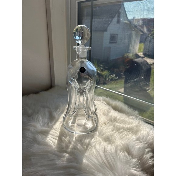 Royal Copenha glass decanter whisky alcohol bar cart MCM clear glass - Picture 1 of 7